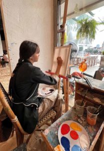 ญาญ่า-อุรัสยา-วาดรูป